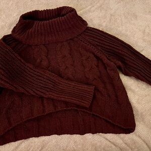 DR2 Women's Turtleneck Sweater - Rich Purple